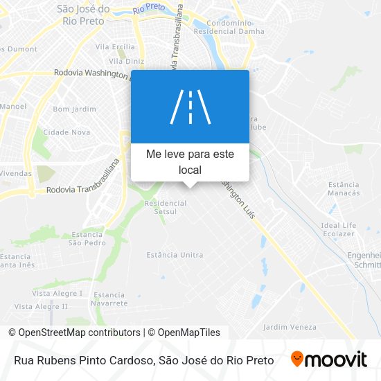 Rua Rubens Pinto Cardoso mapa