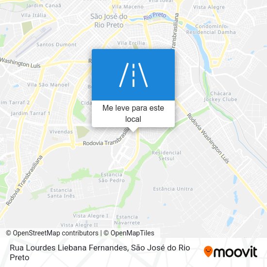 Rua Lourdes Liebana Fernandes mapa