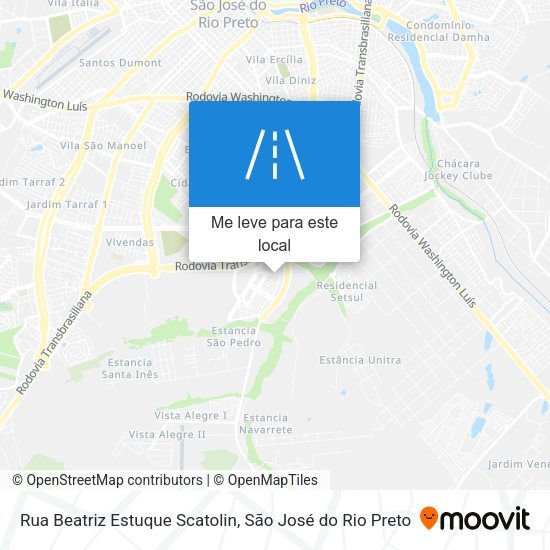 Rua Beatriz Estuque Scatolin mapa