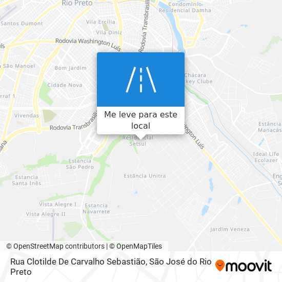 Rua Clotilde De Carvalho Sebastião mapa