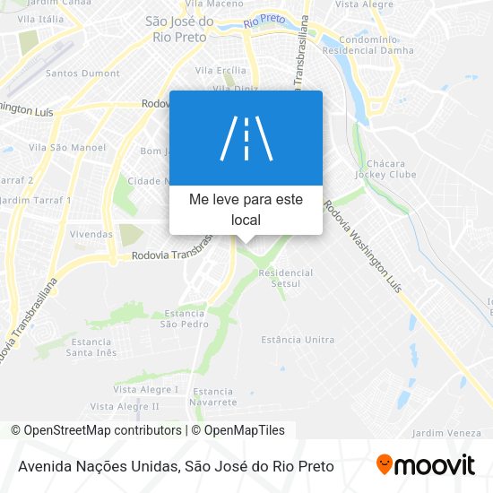 Avenida Nações Unidas mapa