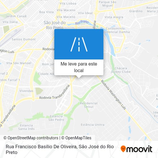 Rua Francisco Basílio De Oliveira mapa