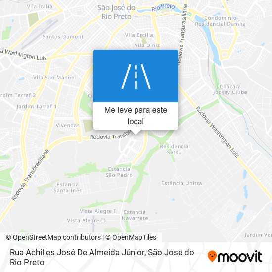 Rua Achilles José De Almeida Júnior mapa