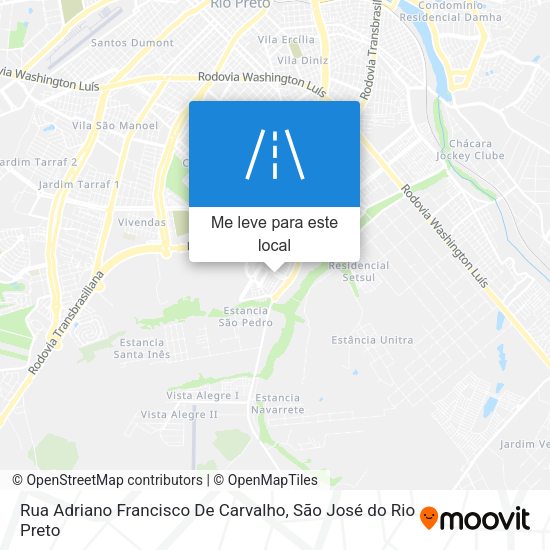 Rua Adriano Francisco De Carvalho mapa