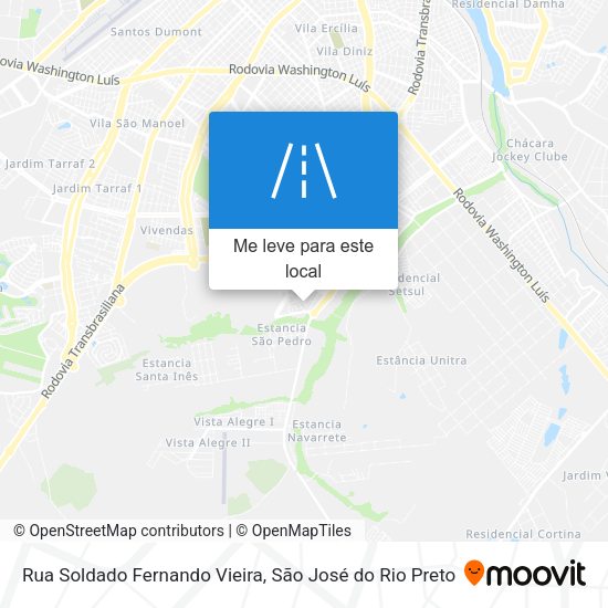 Rua Soldado Fernando Vieira mapa