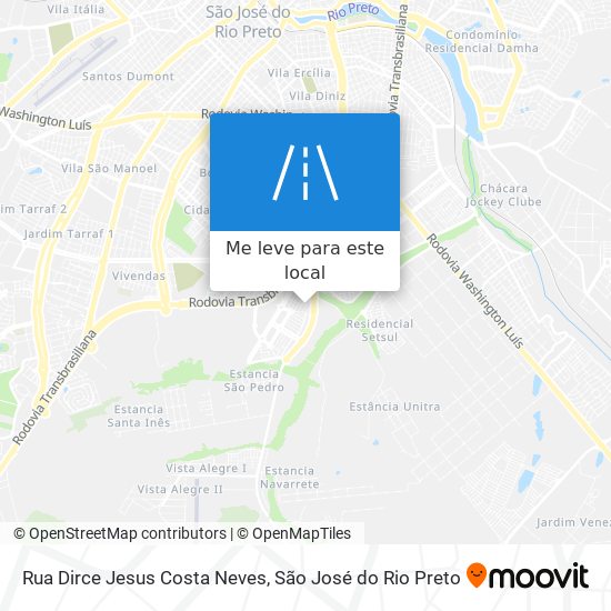 Rua Dirce Jesus Costa Neves mapa