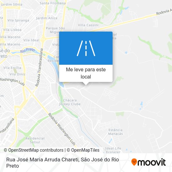 Rua José Maria Arruda Chareti mapa