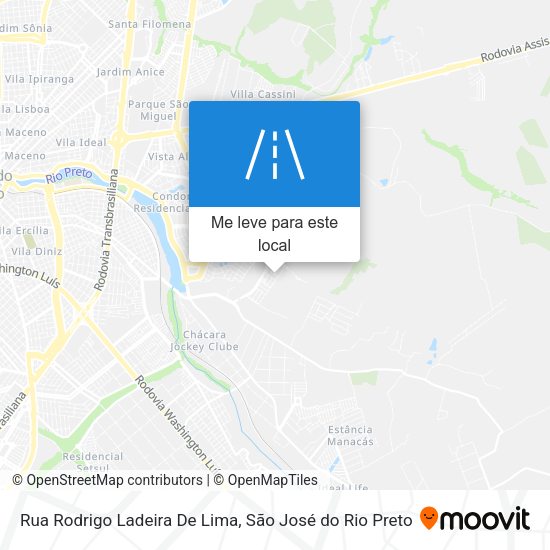 Rua Rodrigo Ladeira De Lima mapa