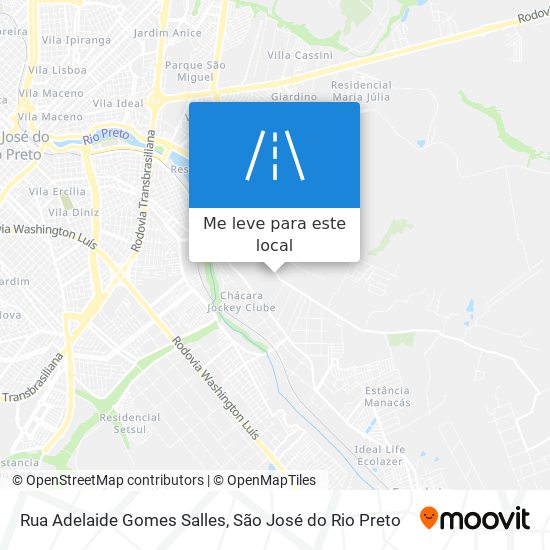 Rua Adelaide Gomes Salles mapa