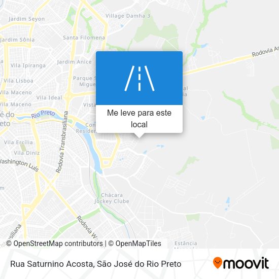 Rua Saturnino Acosta mapa