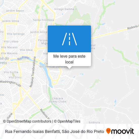 Rua Fernando Isaias Benfatti mapa
