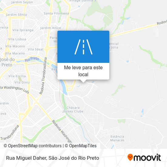 Rua Miguel Daher mapa