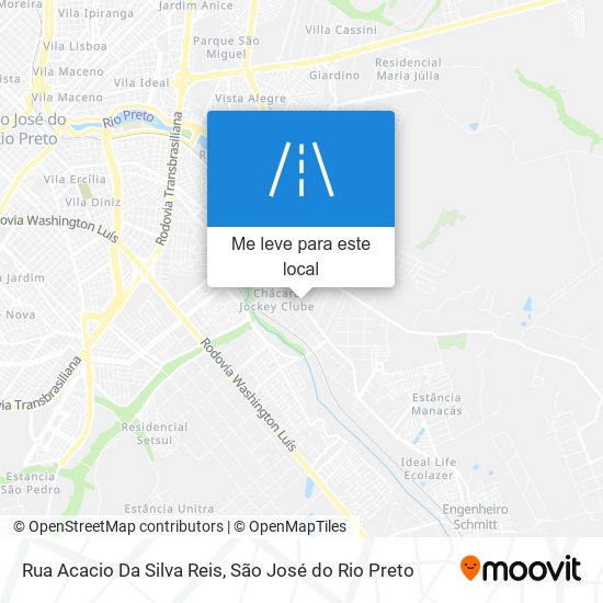 Rua Acacio Da Silva Reis mapa
