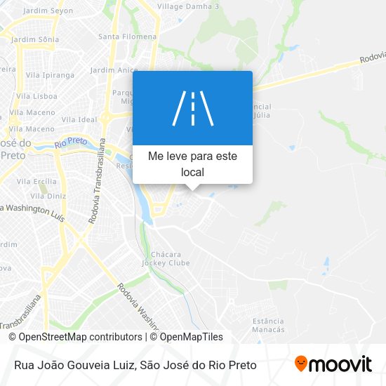Rua João Gouveia Luiz mapa