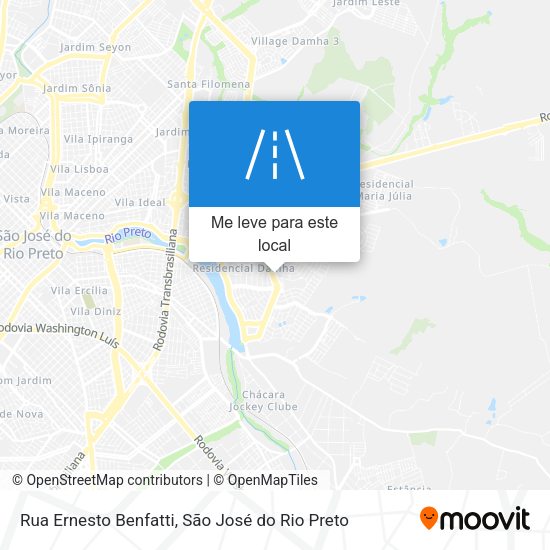 Rua Ernesto Benfatti mapa