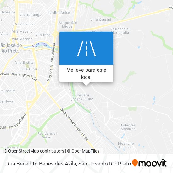 Rua Benedito Benevides Avila mapa