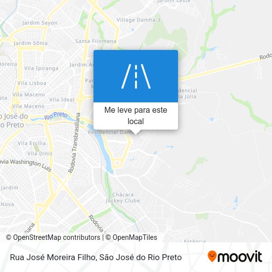 Rua José Moreira Filho mapa