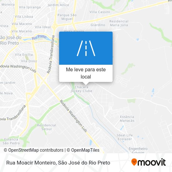 Rua Moacir Monteiro mapa
