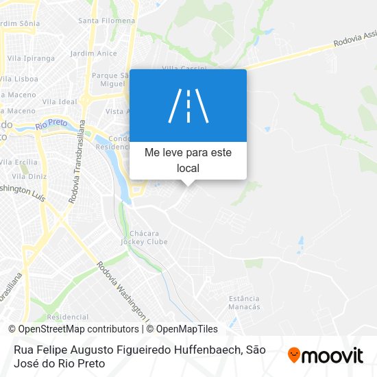 Rua Felipe Augusto Figueiredo Huffenbaech mapa