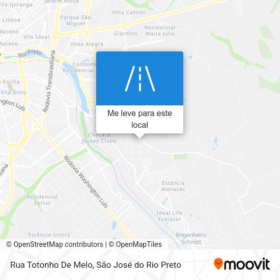 Rua Totonho De Melo mapa