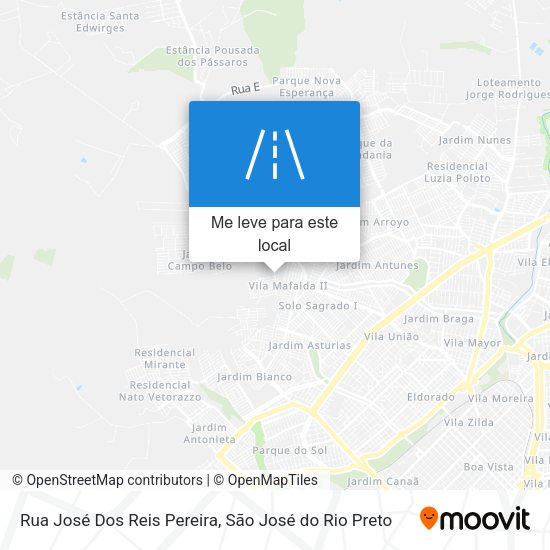 Rua José Dos Reis Pereira mapa