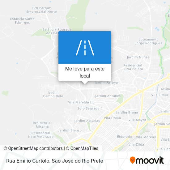 Rua Emílio Curtolo mapa