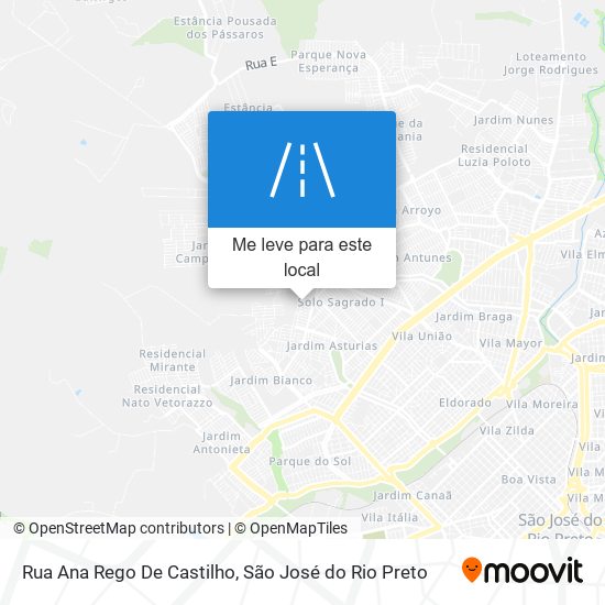 Rua Ana Rego De Castilho mapa