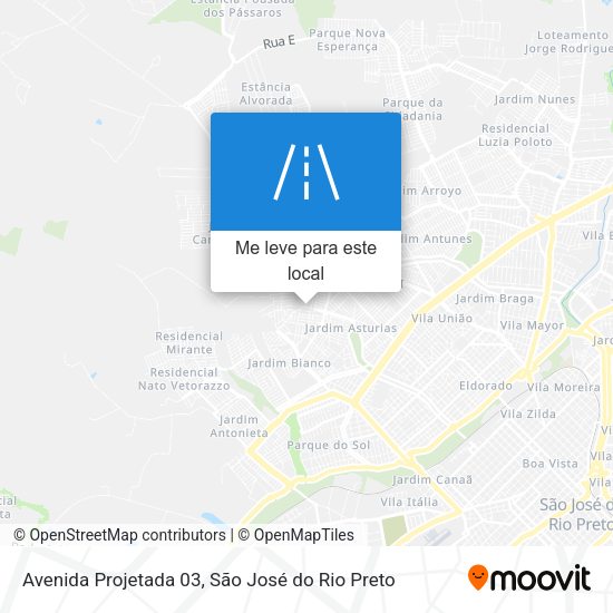 Avenida Projetada 03 mapa