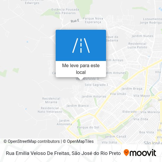 Rua Emilia Veloso De Freitas mapa
