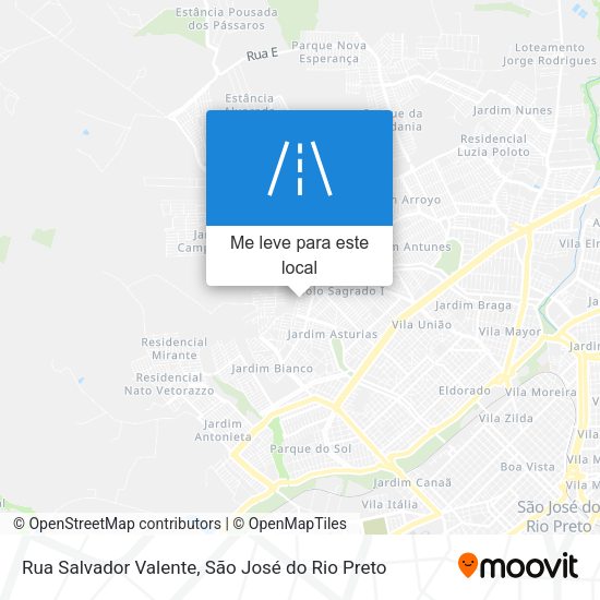 Rua Salvador Valente mapa