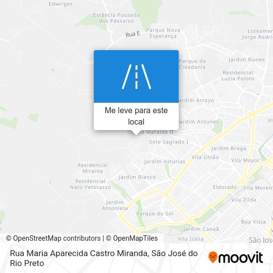 Rua Maria Aparecida Castro Miranda mapa