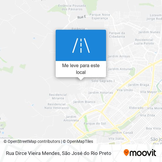 Rua Dirce Vieira Mendes mapa
