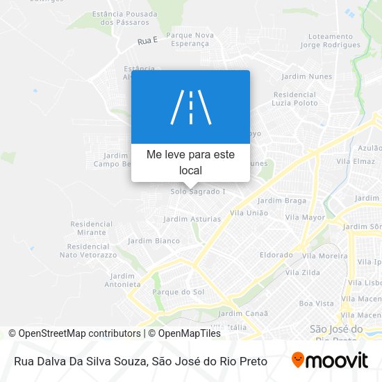 Rua Dalva Da Silva Souza mapa