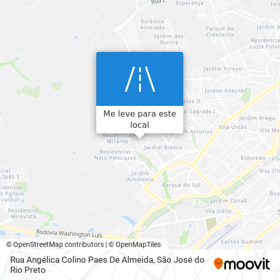 Rua Angélica Colino Paes De Almeida mapa