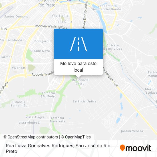 Rua Luíza Gonçalves Rodrigues mapa