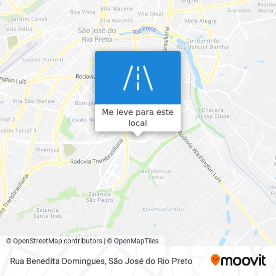 Rua Benedita Domingues mapa