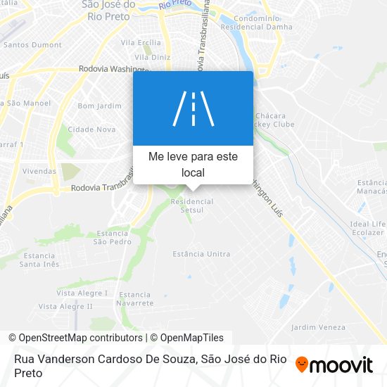 Rua Vanderson Cardoso De Souza mapa