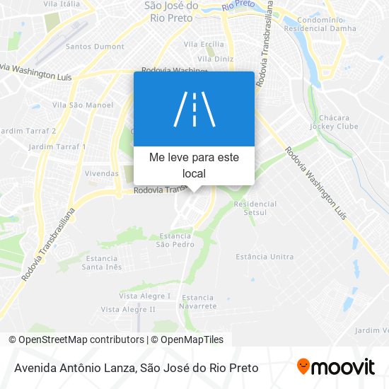 Avenida Antônio Lanza mapa