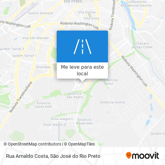 Rua Arnaldo Costa mapa