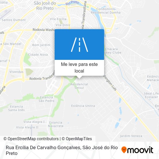 Rua Ercília De Carvalho Gonçalves mapa