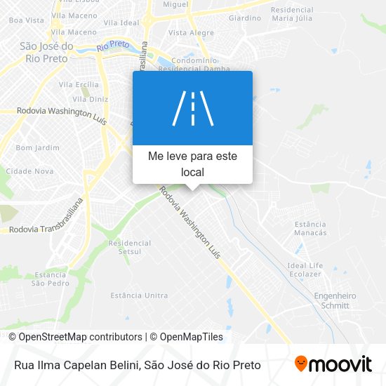 Rua Ilma Capelan Belini mapa