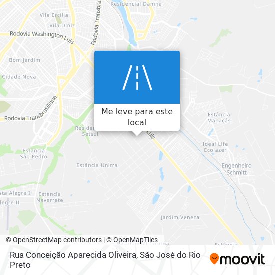 Rua Conceição Aparecida Oliveira mapa
