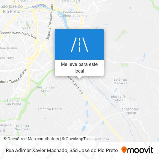 Rua Adimar Xavier Machado mapa