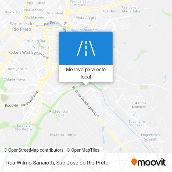 Rua Wilmo Sanaiotti mapa