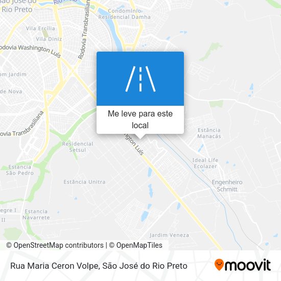 Rua Maria Ceron Volpe mapa