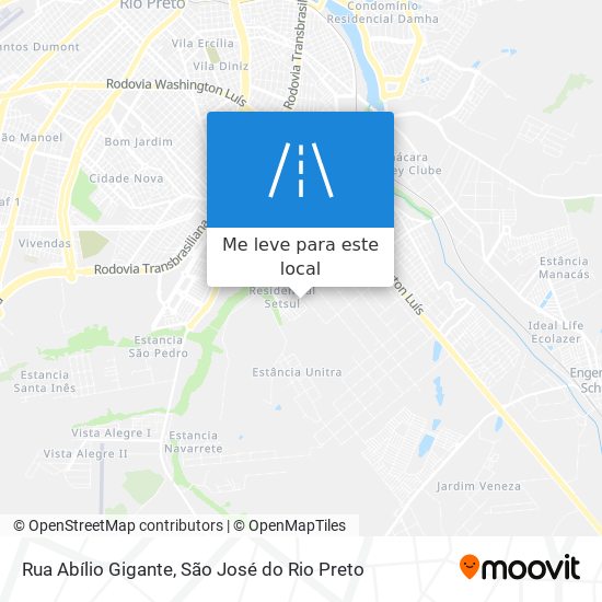 Rua Abílio Gigante mapa