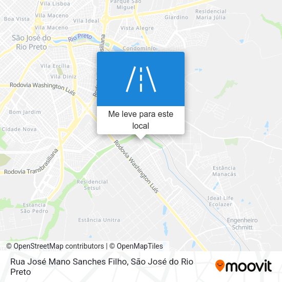 Rua José Mano Sanches Filho mapa