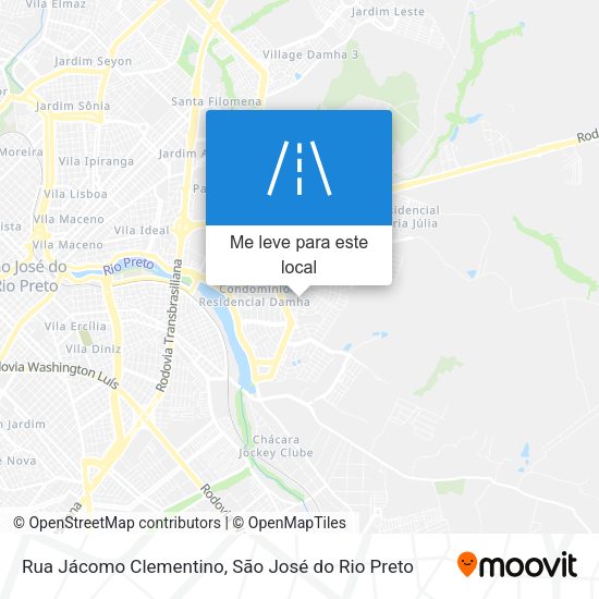 Rua Jácomo Clementino mapa