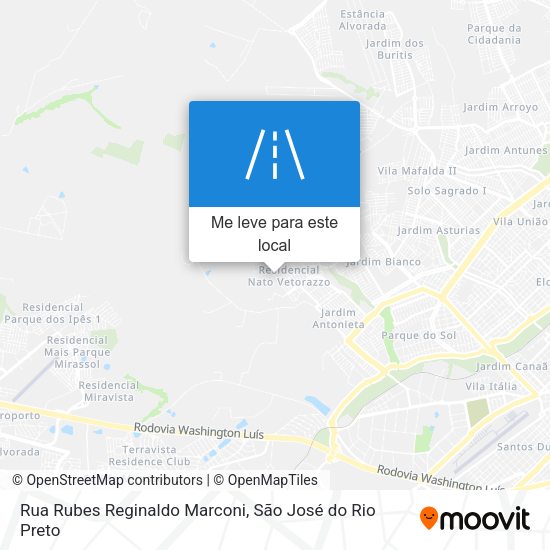 Rua Rubes Reginaldo Marconi mapa