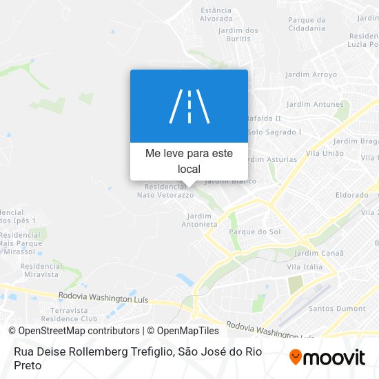 Rua Deise Rollemberg Trefiglio mapa